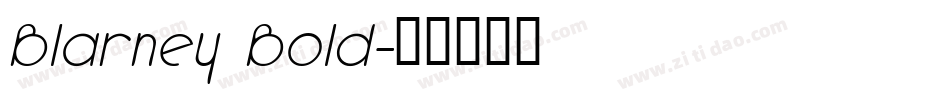 Blarney Bold字体转换